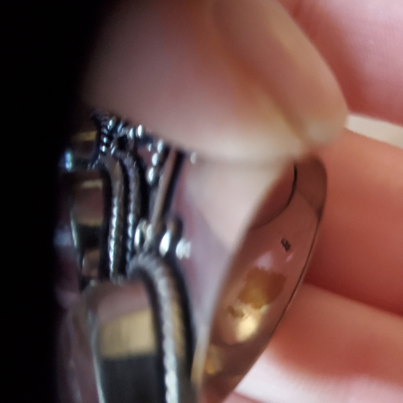 New Rhodochrosite 925 Silver Statement Ring. - Picture 15 of 16